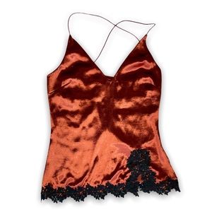 Fashionnova Copper Satin Cami